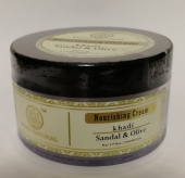 Аюрведический крем для лица Сандал и Олива питательный антивозрастной Кхади Натурал 50 г Sandal Olive Nourishing Cream Khadi Natural