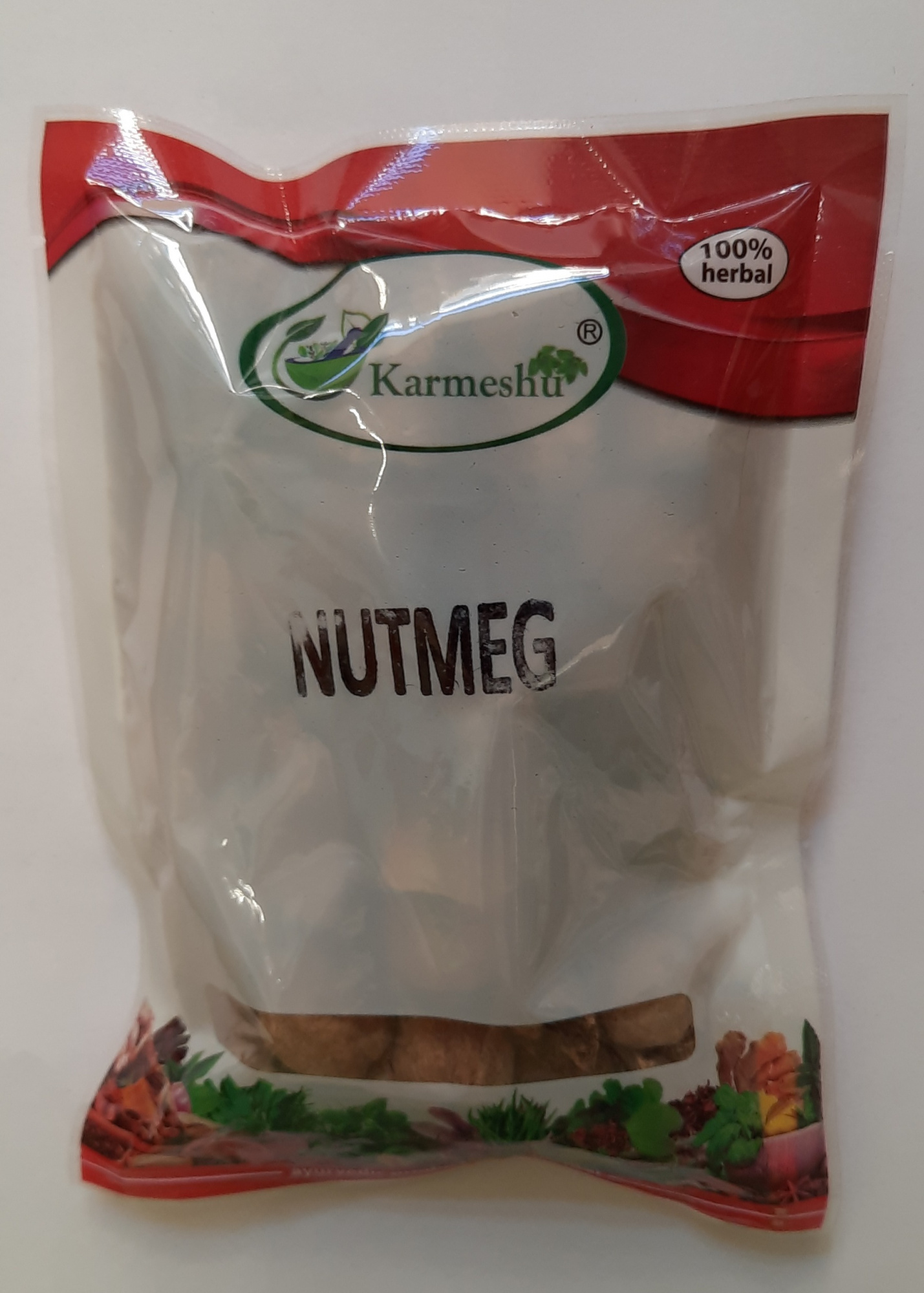 Мускатный орех целый 100 г Кармешу Nutmeg Karmeshu