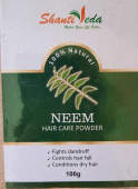 Сухой шампунь Ним 100 г Шанти Веда Neem Hair Care Powder Shanti Veda
