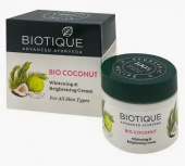 Био Кокос крем при пигментации отбеливающий 50 г Биотик Bio Coconut Milk Cream Biotique