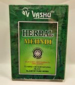 Хна для волос черная 60 г (15г х 4 саше) Васу Herbal Henna Mehendi Vasu 