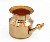 Нети пот чайник для промывания носа из меди с носиком 250 мл Индия