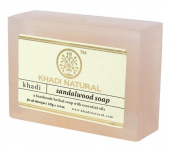 Натурально мыло Сандал 125 г Кхади Sandalwood Handmade Herbal Soap With Essential Khadi Natural
