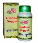 Трифала гуггул 300 таб. 100 г пищеварение запоры Шри Ганга Triphala Guggul Shri Ganga