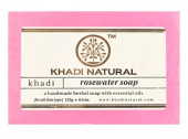 Натуральное мыло Розовая вода Кхади 125 гр