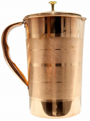 Медный кувшин с крышкой 1.5 л, Сага, Copper Jug with Lid, Saga