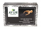 Мыло аюрведическое Черный тмин АюрГанга 75 г Ayurvedic Soap Black Seed AyurGanga