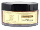 Крем массажный для лица Миндаль Абрикос 50 г Кхади Herbal Massage Cream Almond Apricot Khadi Natural