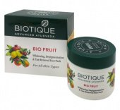 Маска для лица Био фрукты 50 г Биотик Bio Fruit Pack - Skin Whitening and Fairness Pack Biotique