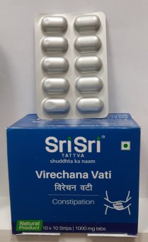 Виречана Вати от запоров 100 таблеток Шри Шри Virechana Vati Sri Sri Tattva Ayurveda