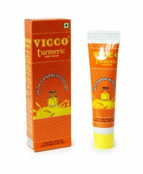 Крем для лица Турмерик с куркумой и сандалом 30 г Викко Turmeric skin Cream with Sandal oil Vicco купить