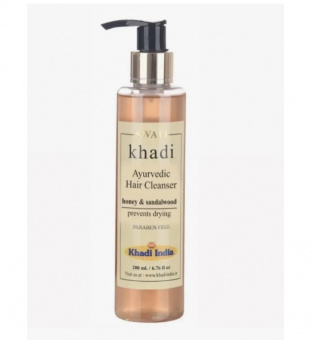 Шампунь Мед и Сандал Кхади Свати, Ayurvedic Hair Cleanser Honey Sandalwood Khadi Swati, 210 ml