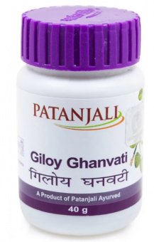 Гилой Гханвати 60 таблетки Дивья Патанджали Giloy Ghanvati Divya Patanjali