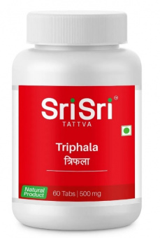 Трифала 60 таб. 500 мг Шри Шри Аюрведа Triphala Sri Sri Tattva Ayurveda