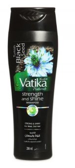 Шампунь Ватика Черный Тмин для ослабленных и тусклых волос 200 мл Дабур Vatika Black Seed Shampoo Dabur 