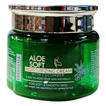 Крем для лица увлажняющий Алое Вера 50 г  Патанджали Aloe Vera Moisturizing cream Patanjali
