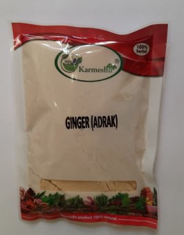 Имбирь молотый в пакете 100г Кармешу Ginger Adrak powder Karmeshu