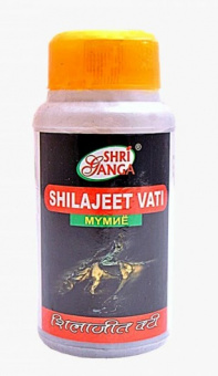 Шиладжит Вати таблетки 300 таб. 100 г Шри Ганга Shilajeet vati Shri Ganga