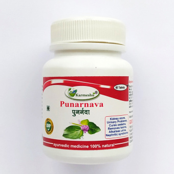 Пунарнава 500 мг 60 таблеток Кармешу Punarnava Karmeshu