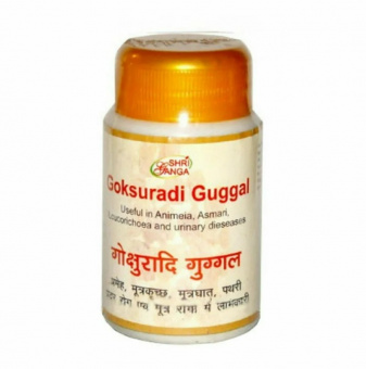Гокшуради гуггул 150 таб. 50 г мочеполовая система Шри Ганга Goksuradi guggul Shri Ganga