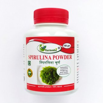 Спирулина Чурна порошок 100г Кармешу Spirulina Churna Karmeshu