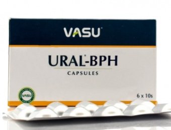 Vasu Ural BPH Урал БПХ 60 капсул Васу для здоровья простаты и мужских мочевыводящих путей