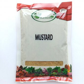 Горчица молотая 100 г в пакете Кармешу Mustard powder Karmeshu