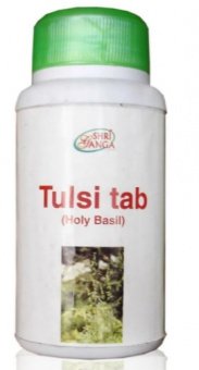 Тулси 120 таб. кашель бронхит простуда астма Шри Ганга Tulsi Shri Ganga