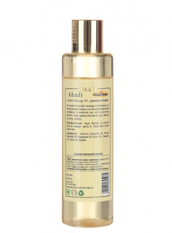 Масло массажное Жасмин Могра Кхади Свати, Massage Oil Jasmin Mogra Khadi Swati, 200 ml
