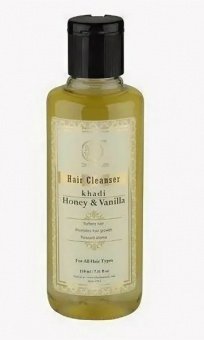 Травяной шампунь Мед и Ваниль 210 мл Кхади Herbal Shampoo Honey and Vanilla Khadi Natural
