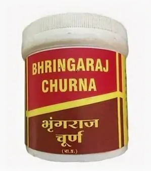 Бринградж Чурна порошок 100 г при выпадении волос Вьяс Bhringaraj Churna Vyas