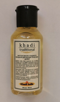 Чистое масло сладкого Миндаля 100 мл Кхади Pure Sweet Almond Oil Khadi Traditional