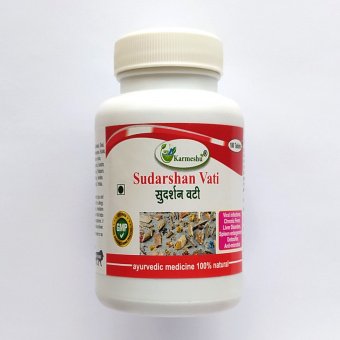 Сударшан Вати 500 мг 180 таблеток Кармешу Sudarshan Vati Karmeshu