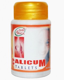Каликум 100 таб. 160 мг натуральный кальций Шри Ганга Calicum Shri Ganga