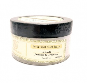 Крем для ног Жасмин Зеленый чай Кхади, Foot Cream Jasmine Tea Tree Khadi Natural купить