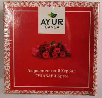 Аюрведический Хербал крем Гулабари 30 г Аюр Ганга Ayurvedic Herbal Gulabari Cream Ayur Ganga купить