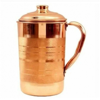 Медный кувшин с крышкой 1000 мл Copper Luxury Jug Pitcher with Lid