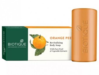 Мыло скраб Био Апельсиновая Корка 150 г Биотик Bio Orange Peel Revitalizing Body Soap Biotique