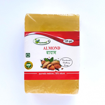 Мыло аюрведическое c Миндальным маслом 125 г Кармешу Almond oil soap Karmeshu