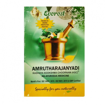 Амрутараджаньяди Кашая Сукшма Чурна, Amruthrajanyadi Kashaya Sookshma ChoornamEverest Ayurveda, 100 г